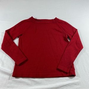 Banana Republic Merino Wool Sweater Pullover Red Wool Sweater Long Sleeve top